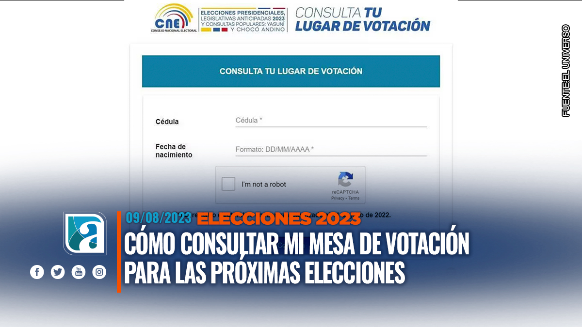 C Mo Consultar Mi Mesa De Votaci N Para Las Elecciones En Ecuador