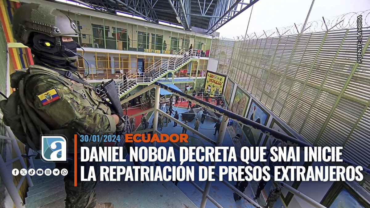 Daniel Noboa Decreta Que Snai Inicie La Repatriaci N De Presos