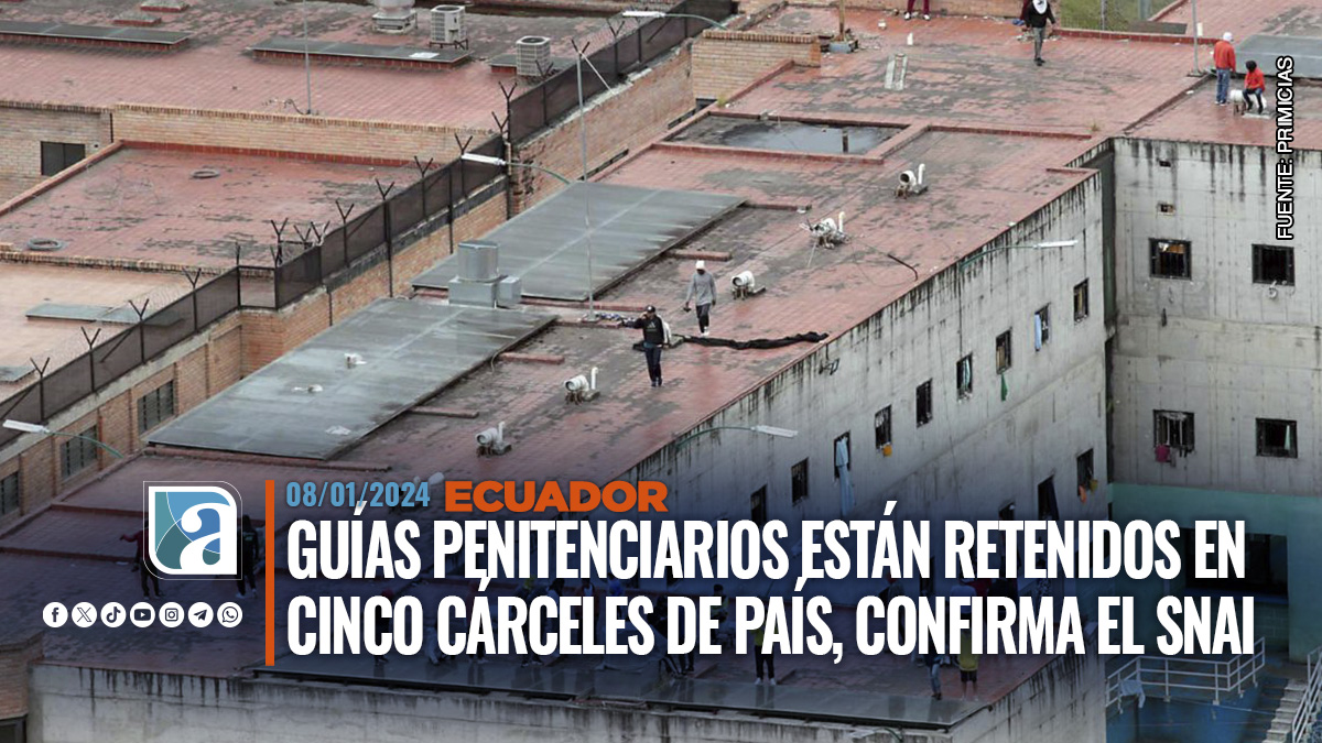 Guías penitenciarios están retenidos en cinco cárceles de país