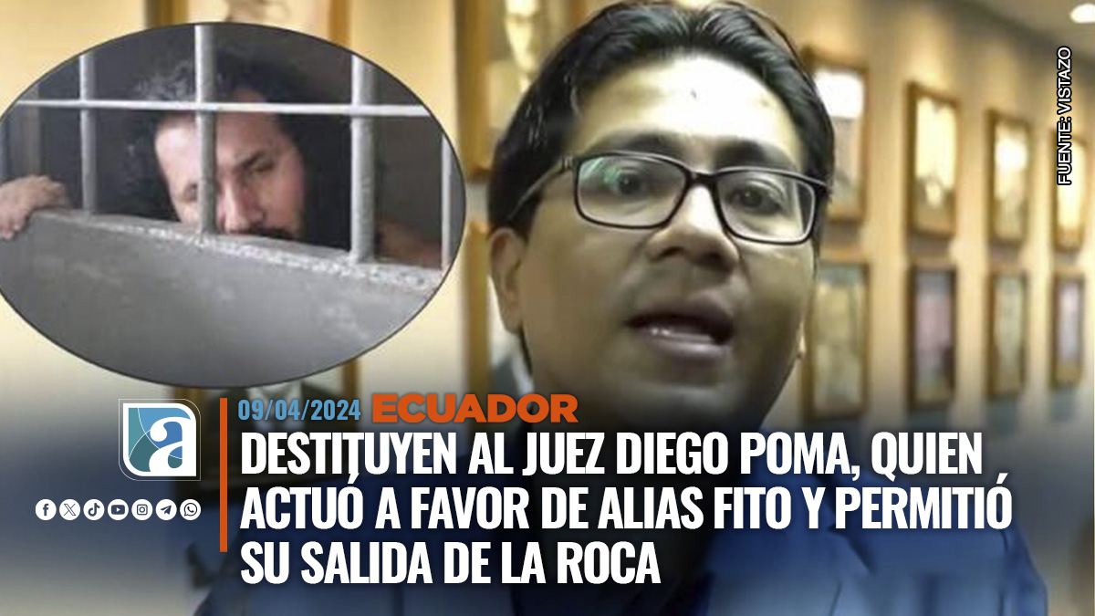 Destituyen al juez Diego Poma quien actuó a favor de alias Fito y