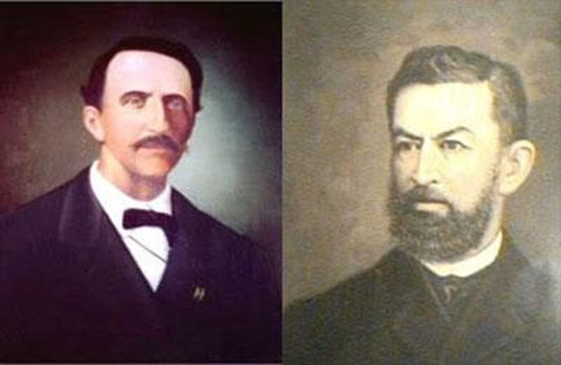 Antonio Neumane y Juan León Mera
