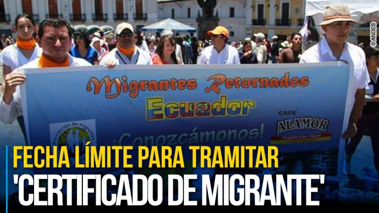 Hasta el 6 de agosto los ecuatorianos retornados al país tendrán de plazo para tramitar su 'Certificado de Migrantes'. Foto: Andes