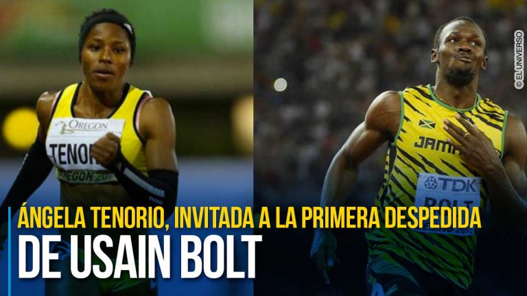 La ecuatoriana Ángela Tenorio ha sido invitada la despedida del atleta jamaiquino, Usain Bolt.