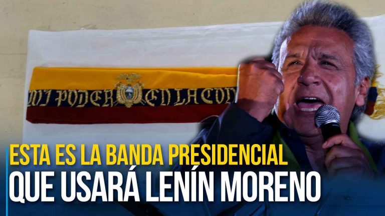 Esta es la banda presidencial que usará Lenín Moreno