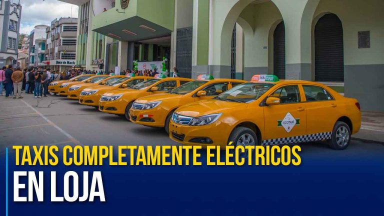 Arranca en Loja primera línea de taxis completamente eléctricos