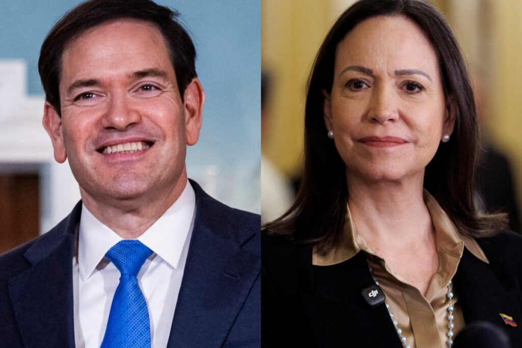Marco Rubio y María Corina Machado se reúnen en Washington para abordar la situación de Venezuela