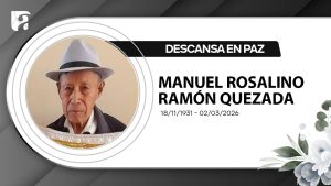Nota de pesar | Manuel Rosalino Ramón Quezada