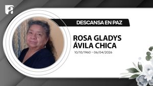 Nota de pesar | Rosa Gladys Ávila Chica