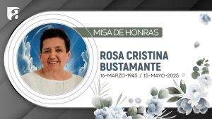 Misa de Honras | Rosa Cristina Bustamante