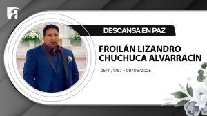 Nota de pesar | Froilán Lizandro Chuchuca Alvarracín
