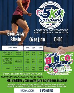 Invitan al 5K solidario para una pareja con problemas de salud mental