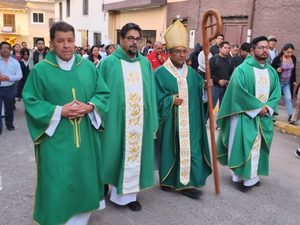 Obispo cumplió agenda pastoral durante el fin de semana en Girón