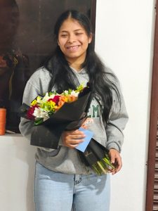 Marjorie Riera recibiรณ una sorpresa a su llegada de Venezuela