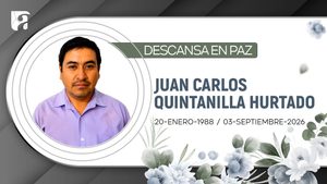 Nota de Pesar | Juan Carlos Quintanilla Hurtado